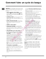 Preview for 54 page of Hotpoint Ariston AQ8L 292 U Instructions For Installation And Use Manual