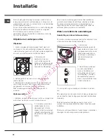 Preview for 62 page of Hotpoint Ariston AQ8L 292 U Instructions For Installation And Use Manual