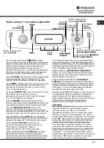 Предварительный просмотр 29 страницы Hotpoint Ariston AQ9D 68 U H Instructions For Installation And Use Manual