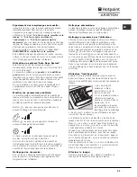 Preview for 23 page of Hotpoint Ariston AQLF9D 69 U Instructions For Installation And Use Manual