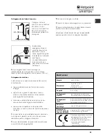 Preview for 35 page of Hotpoint Ariston AQLF9D 69 U Instructions For Installation And Use Manual