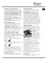 Preview for 55 page of Hotpoint Ariston AQLF9D 69 U Instructions For Installation And Use Manual