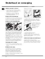 Preview for 60 page of Hotpoint Ariston AQLF9D 69 U Instructions For Installation And Use Manual