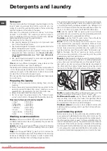 Preview for 10 page of Hotpoint Ariston AQLF9D 692 U Instructions For Installation And Use Manual