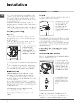 Preview for 2 page of Hotpoint Ariston AQUALTIS AQ102F 49 H Instructions For Installation And Use Manual