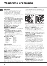 Preview for 32 page of Hotpoint Ariston AQUALTIS AQ102F 49 H Instructions For Installation And Use Manual