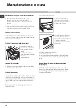 Preview for 58 page of Hotpoint Ariston AQUALTIS AQ102F 49 H Instructions For Installation And Use Manual