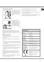 Preview for 3 page of Hotpoint Ariston AQUALTIS AQ103D 49 Instructions For Installation And Use Manual