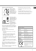 Preview for 15 page of Hotpoint Ariston AQUALTIS AQ103D 49 Instructions For Installation And Use Manual