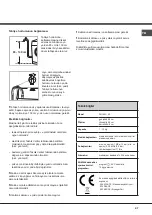 Preview for 27 page of Hotpoint Ariston AQUALTIS AQ103D 49 Instructions For Installation And Use Manual