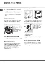 Preview for 34 page of Hotpoint Ariston AQUALTIS AQ103D 49 Instructions For Installation And Use Manual