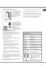 Preview for 39 page of Hotpoint Ariston AQUALTIS AQ103D 49 Instructions For Installation And Use Manual