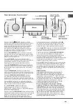 Preview for 41 page of Hotpoint Ariston AQUALTIS AQ103D 49 Instructions For Installation And Use Manual