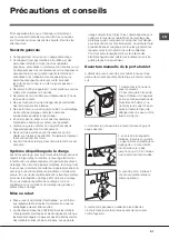 Preview for 21 page of Hotpoint Ariston AQUALTIS AQ103F 69 Instructions For Installation And Use Manual