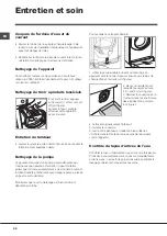 Preview for 22 page of Hotpoint Ariston AQUALTIS AQ103F 69 Instructions For Installation And Use Manual