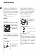 Preview for 26 page of Hotpoint Ariston AQUALTIS AQ103F 69 Instructions For Installation And Use Manual