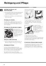 Preview for 34 page of Hotpoint Ariston AQUALTIS AQ103F 69 Instructions For Installation And Use Manual