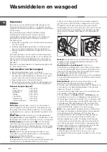 Preview for 44 page of Hotpoint Ariston AQUALTIS AQ103F 69 Instructions For Installation And Use Manual