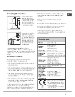 Preview for 3 page of Hotpoint Ariston AQUALTIS AQ113DA 697 Instructions For Installation And Use Manual