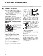 Preview for 4 page of Hotpoint Ariston AQUALTIS AQ113DA 697 Instructions For Installation And Use Manual