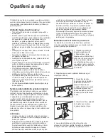 Preview for 33 page of Hotpoint Ariston AQUALTIS AQ114D 697D Instructions For Installation And Use Manual