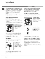 Preview for 38 page of Hotpoint Ariston AQUALTIS AQ114D 697D Instructions For Installation And Use Manual