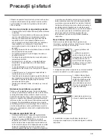 Preview for 45 page of Hotpoint Ariston AQUALTIS AQ114D 697D Instructions For Installation And Use Manual