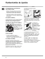 Preview for 52 page of Hotpoint Ariston AQUALTIS AQ114D 697D Instructions For Installation And Use Manual