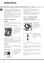 Preview for 38 page of Hotpoint Ariston AQUALTIS AQ114D 69D Instructions For Installation And Use Manual