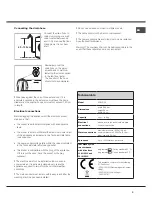 Preview for 3 page of Hotpoint Ariston AQUALTIS AQ83D 29 Instructions For Installation And Use Manual