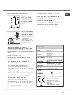 Preview for 39 page of Hotpoint Ariston AQUALTIS AQ83D 29 Instructions For Installation And Use Manual