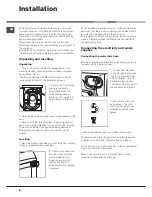 Preview for 2 page of Hotpoint Ariston AQUALTIS AQ83F 29 Instructions For Installation And Use Manual