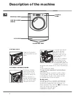 Preview for 4 page of Hotpoint Ariston AQUALTIS AQ83F 29 Instructions For Installation And Use Manual