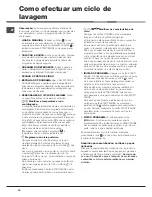 Preview for 18 page of Hotpoint Ariston AQUALTIS AQ83F 29 Instructions For Installation And Use Manual