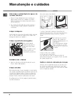 Preview for 22 page of Hotpoint Ariston AQUALTIS AQ83F 29 Instructions For Installation And Use Manual