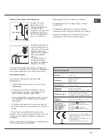 Preview for 39 page of Hotpoint Ariston AQUALTIS AQ83F 29 Instructions For Installation And Use Manual