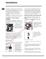 Preview for 2 page of Hotpoint Ariston AQUALTIS AQ83L 29 Instructions For Installation And Use Manual