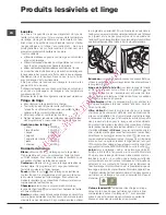 Preview for 10 page of Hotpoint Ariston AQUALTIS AQ83L 29 Instructions For Installation And Use Manual