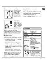 Preview for 27 page of Hotpoint Ariston AQUALTIS AQ92F 29 Instructions For Installation And Use Manual