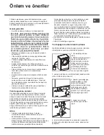 Preview for 29 page of Hotpoint Ariston AQUALTIS AQ92F 29 Instructions For Installation And Use Manual