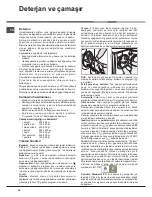 Preview for 34 page of Hotpoint Ariston AQUALTIS AQ92F 29 Instructions For Installation And Use Manual