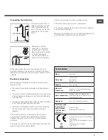 Preview for 3 page of Hotpoint Ariston AQUALTIS AQ9D 292 I Instructions For Installation And Use Manual