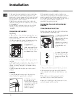 Предварительный просмотр 2 страницы Hotpoint Ariston AQUALTIS AQ9D 691 U Instructions For Installation And Use Manual