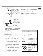 Предварительный просмотр 27 страницы Hotpoint Ariston AQUALTIS AQ9D 691 U Instructions For Installation And Use Manual