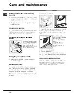 Preview for 10 page of Hotpoint Ariston AQUALTIS AQ9F 49 U Instructions For Installation And Use Manual