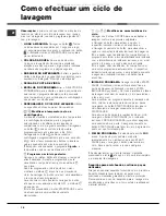 Preview for 18 page of Hotpoint Ariston AQUALTIS AQ9F 49 U Instructions For Installation And Use Manual