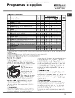 Preview for 19 page of Hotpoint Ariston AQUALTIS AQ9F 49 U Instructions For Installation And Use Manual