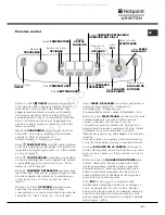 Preview for 41 page of Hotpoint Ariston AQUALTIS AQ9F 49 U Instructions For Installation And Use Manual