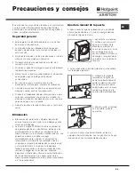 Preview for 45 page of Hotpoint Ariston AQUALTIS AQ9F 49 U Instructions For Installation And Use Manual