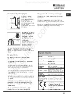 Preview for 51 page of Hotpoint Ariston AQUALTIS AQ9F 49 U Instructions For Installation And Use Manual